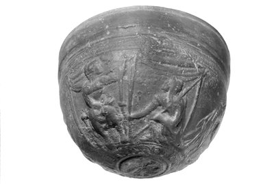 Kom met scènes uit de Ilias en de Aethiopis door Greek